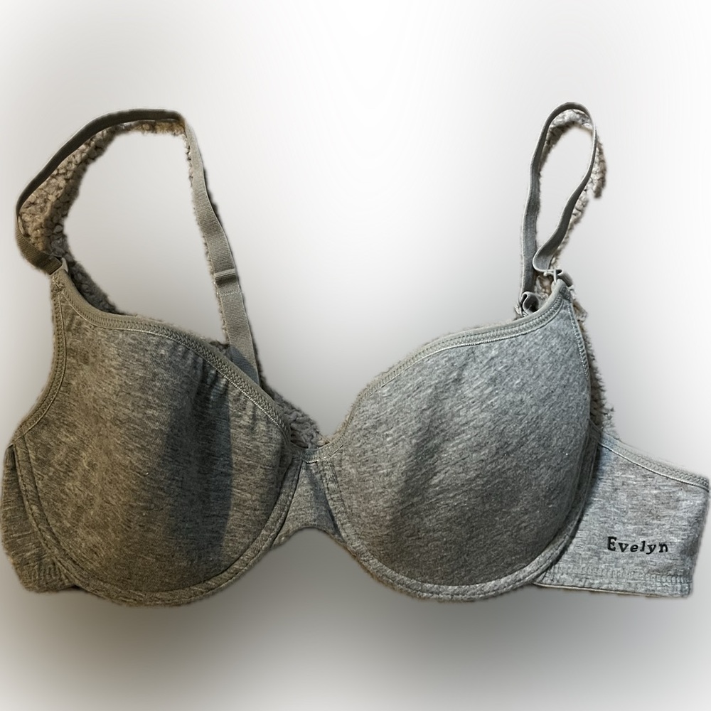 Gray Evelyn Women's Bra - Size 34 B